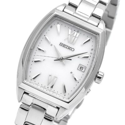 Pre-owned Seiko Selection S Series Swfh125 Silver Solar Radio Women's Watch In Box
