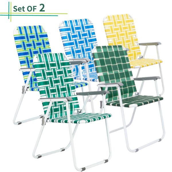 Beach Chair Lawn Patio Webbed Strap Furniture