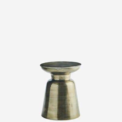 Aluminium Brass Side Table H:57 cm by Madam Stoltz