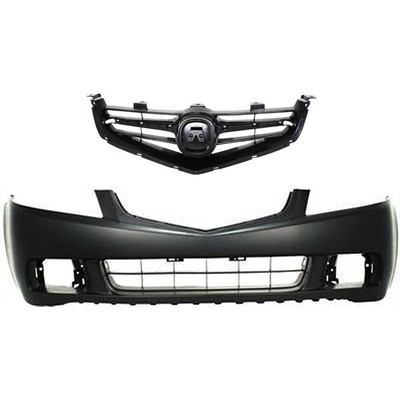 Cover Grille Kit For 2004-05 Acura Tsx Primed With Fog Light Holes