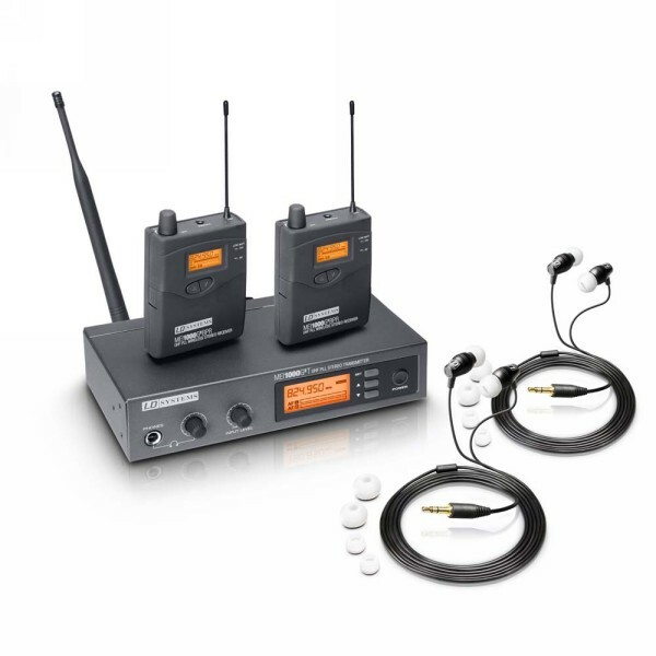 LD Systems MEI 1000 G2 BUNDLE In-Ear Monitoring System drahtlos 2 Belt 2 In-Ears