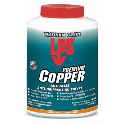 LPS Copper Anti Seize 16oz Brush Top Can High Temp 1800F General Purpose Paste