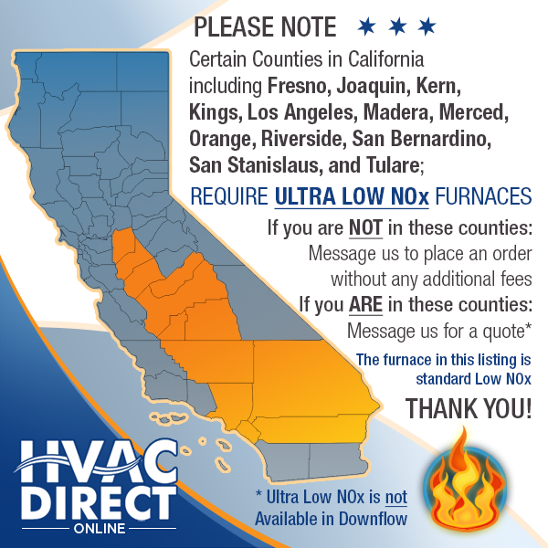 80,000 BTU 96% ACiQ-Heil 1 Stage Natural Gas or Propane/LP Furnace, N95ESN