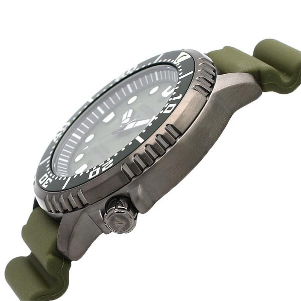 Pre-owned Citizen Promaster Bn0157-11x Green Marine Diver Eco-drive Men Wrist Watch Gift