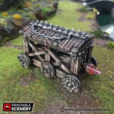 Battering Ram - Siege Equipment - Fantasy Tabletop Terrain 