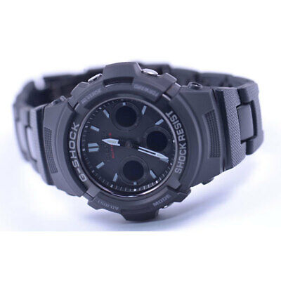 Pre-owned Casio International Warranty Awg-m100sbc-1ajf G-shock Radio Solar Men's Watch