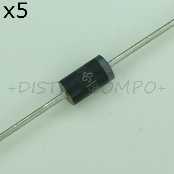 1n5404-E3/73 Rectifier Diode Switching 400v 3a Do-201ad Vishay Rohs (Lot De 5)