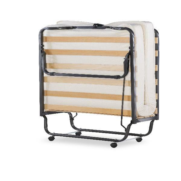 Folding Rollaway Cot Sized Bed with 4.5in Memory Foam Mattre