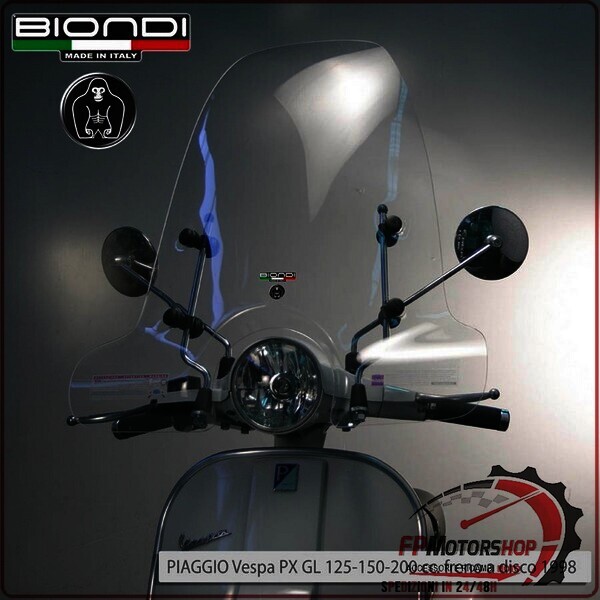 PARABREZZA PER SCOOTER PIAGGIO LX CLUB VESPA PX/PK 125/150/200 BIONDI 8060900 