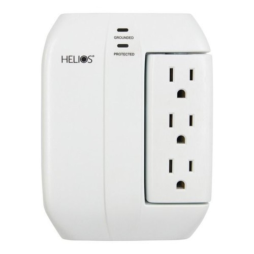 Сетевой фильтр Helios AS-HP-5R с 5 розетками и 2 USB-портами для зарядки