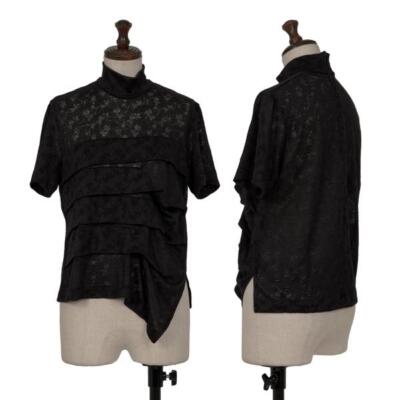 tricot COMME des GARCONS See-through Pattern Tuck Knit Top