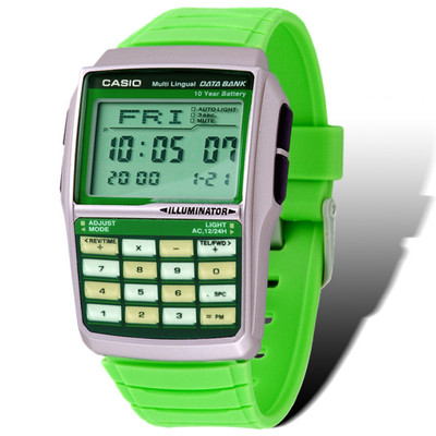 Pre-owned Casio Databank Multi Lingual Unisex Watch Dbc-32c-3b Dbc32c-3b