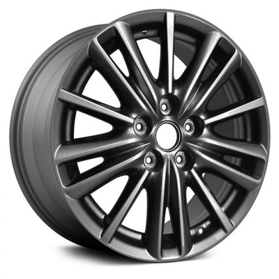 LKQ ALYMX034U35N  5 W-Spoke Machined and Medium Charcoal Metallic 17x7 Wheel Rep