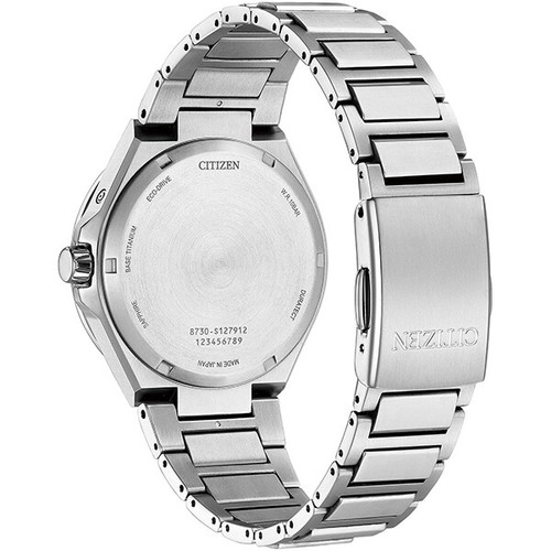 Pre-owned Citizen Bu0060-68e [eco Drive Ring Solar Act Line Triple Calendar Moon Phase]