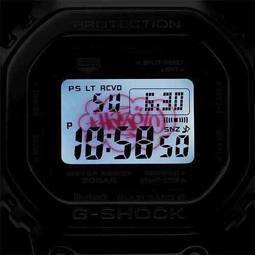 Pre-owned Casio G-shock X Eric Haze Gmw-b5000eh-1jr Limited Digital Wrist Watch Men Japan