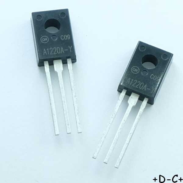 Ksa1220a-Y Transistor Bipolaire Pnp -160v To-225aa Ons Rohs (Lot De 2)