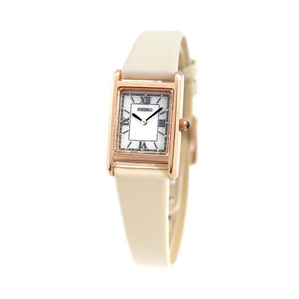 Pre-owned Seiko Selection Women's Watch Solar Leather Belt White Stpr076 Nano・universe