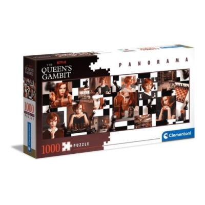 Clementoni Puzzle 1000el panorama Gambit Królowej. Queen's Gambit. Netflix 