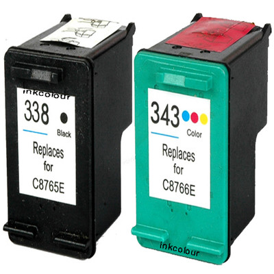 Non-OEM Replaces For HP 338 343 For Photosmart 2713 7850 8150 Ink Cartridges