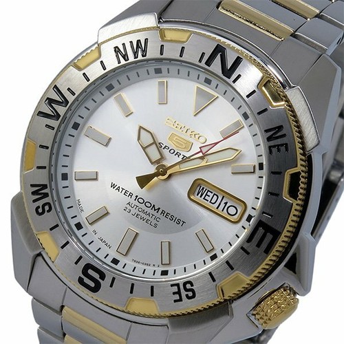 Pre-owned Seiko 5 Automatic Mens Watch Snzf08j1 Silver Us4