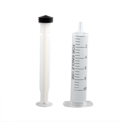 10 Syringe Luer Slip Tip 10mL Liquid Clear Plastic Sterile Medical/Animal Feeder