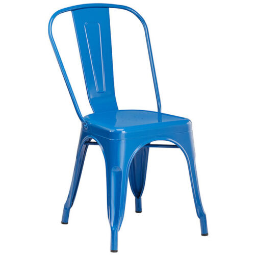 Lancaster Table & Seating Alloy Series Blue Cafe Chair - 4ct