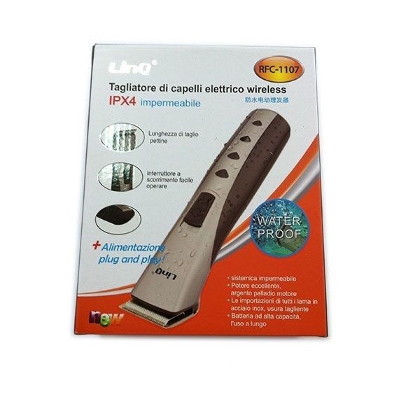 Rasoio Elettrico Taglia Capelli Regola Impermeabile Ricaricabile Linq Rfc-1107