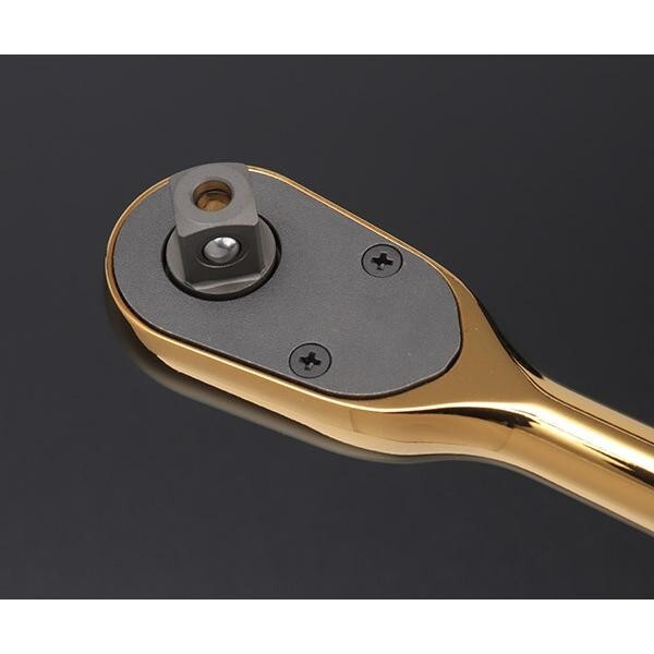 KTC NEPROS 9.5sq iP RATCHET HANDLE NBR390GL 3/8 Gold 7.08in 0.6lb Kyoto Tool