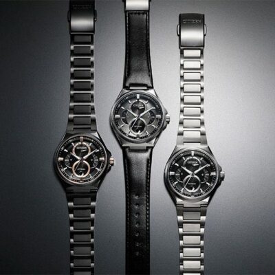 Pre-owned Citizen Attesa Eco-drive Bu0060-09h Silver Black Solar Men's Watch In Box