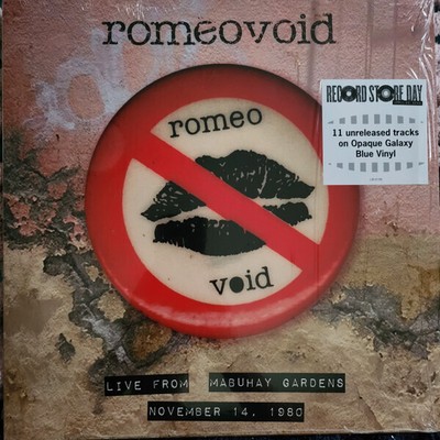 Romeo Void Live From Mabuhay Gardens, November 14, 1980 Vinyl LP NEW/SEALED