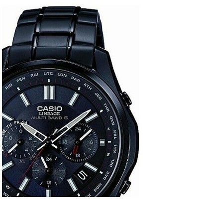 Pre-owned Casio Lineage Liw-m610db-1ajf Black Multiband 6 Men's Watch In Box