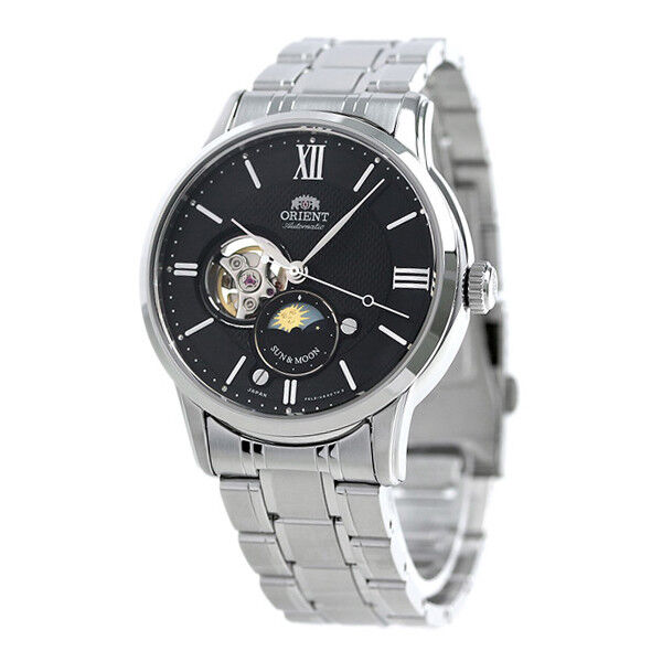 Pre-owned Orient Star Rn-as0001b Sun & Moon 22 Jewels Automatic Mechanical Men Watch