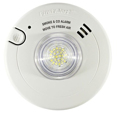 BRK - Smoke and Carbon Monoxide Alarm with Battery Backup - LED Smart Strobe