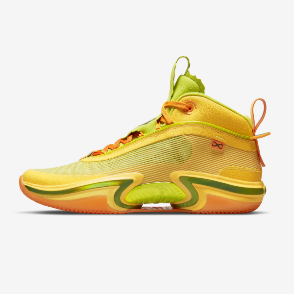

Баскетбольные кроссовки Nike Air Jordan 36 Tatum Taco Jay (DQ6866-803), Gold yellow, Air Jordan 36
