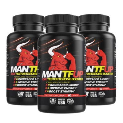 Dynamism Labs - ManTFup    3 pack Testosterone Booster, Gluten-Free, Non-GMO