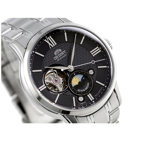 Pre-owned Orient Star Rn-as0001b Sun & Moon 22 Jewels Automatic Mechanical Men Watch
