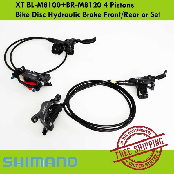 SHIMANO XT BL-M8100+BR-M8120 4 Pistons Bike Disc Hydraulic Brake Front/Rear/Set