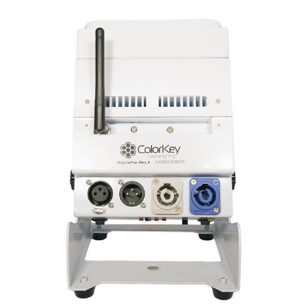 ColorKey MobilePar Hex 4 (White) - Battery Powered Wireless DMX LED Par