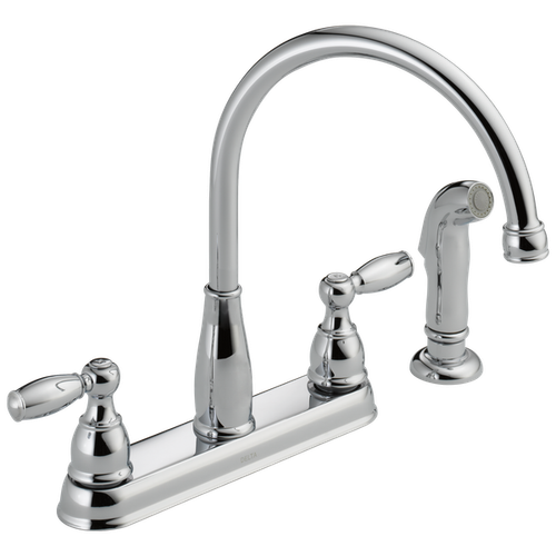 Delta Foundations Kitchen Faucet w/ Chrome-Certified Refurbished