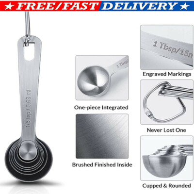 Stainless Measuring Steel 18/8 Spoons Set Cups and quality-01Piece Heavy Duty