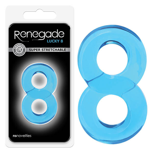Renegade Lucky 8 Stretchable Cock Ring Penis Support Cockring Sex Toy - Picture 1 of 3