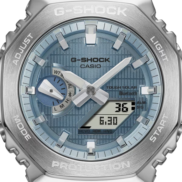 Pre-owned Casio G-shock Gbm-2100a-1a2jf Black Solar Radio Digital Men's Watch In Box