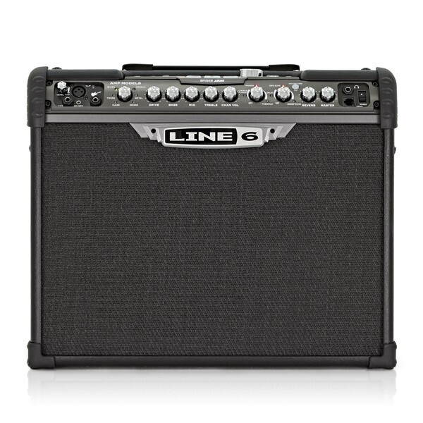 Line 6 Spider IV 75W guitar amp amplifier with footswitch in