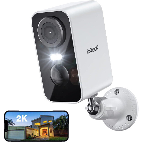 ieGeek Outdoor Wireless 2K Battery-powered WiFi Security Camera Night Vision