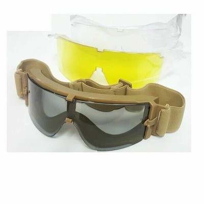 Gafa tactical estilo militar con 3 lentes modelo RK3 tan envio 24/48h