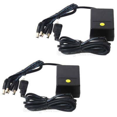 8CH Power Supply Adapter 2x 12V AC to DC for CCTV Security System DVR Camera 1Hi