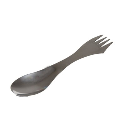 Spork Spoon/fork/knife 100% Stainless 7" Camping