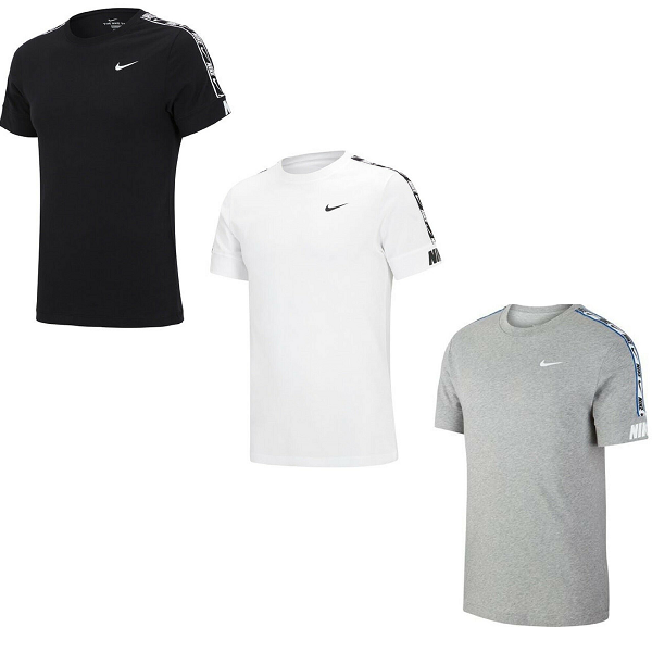 Nike swoosh tape t shirt 2025