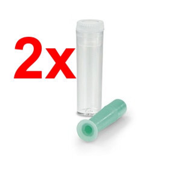 2x Kontaktlinsensauger für WEICHE + HARTE Kontaktlinsen Hohlsauger GRÜN SPARPACK