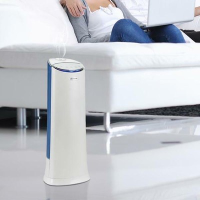 PureGuardian Ultrasonic Warm Cool Mist Tower Humidifier Aroma Tray 1.5 Gal 100Hr